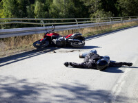 accident moto - ilustratie