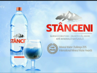(P) Apa minerală naturală carbogazificată Stânceni premiată cu aur de Monde Selection
