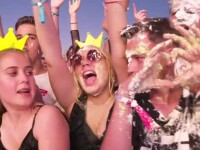 Muzică populară și manele în a treia zi de Neversea. Steve Aoki a aruncat cu tort în oameni