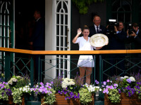 Simona Halep dupa victoria de la Wimbledon