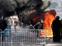 Lupte între forţele de ordine şi vestele galbene în Paris, după parada de 14 Iulie