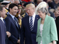 Justin Trudeau, Donald Trump, Theresa May