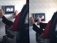 Imagini revoltătoare surprinse în avion. Cum este pusă în pericol sănătatea pasagerilor