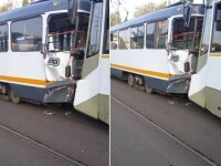 Două tramvaie s-au ciocnit în Capitală: O persoană a fost rănită