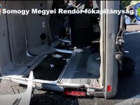 Un microbuz cu 9 români s-a răsturnat în Ungaria