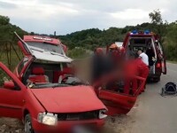 Impact violent după ce un șofer de 62 de ani a intrat pe contrasens, în Cluj