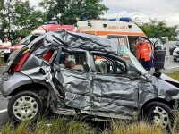 Accident cumplit în Arad. Doi bărbați au murit și două fete au fost rănite