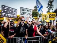 Proteste lângă reședința premierului israelian Netanyahu. Oamenii cer demisia guvernului