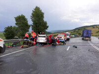 Accident grav în Cluj. Un bărbat de 69 de ani s-a izbit frontal de un TIR