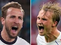Anglia s-a calificat în finala EURO 2020, după ce a învins Danemarca în prelungiri (2-1)