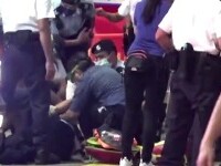 polițist înjunghiat Hong Kong