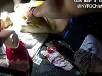 Un polițist a salvat viața unei victime înjunghiate folosindu-se de o pungă și bandă izolatoare. VIDEO