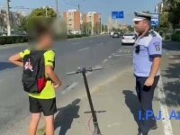 Razie printre conducătorii de trotinete și biciclete, la Arad. Ce viza acțiunea polițiștilor