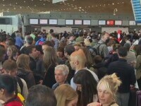 aglomeratie pe aeroportul Roissy din Paris, Franța