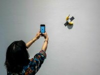 O banană lipită pe un perete, motiv de scandal între doi artiști. Disputa va fi tranșată la tribunal