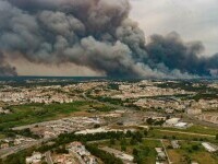 FOTO O persoană a murit în incendiile majore din nordul Portugaliei. Temperaturile ating 46 de grade Celsius