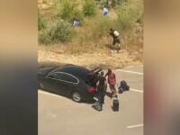 Turiști din Mamaia Nord, filmați în timp ce aruncau gunoaie dintr-o mașină