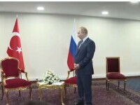 VIDEO Putin, descumpănit în timp ce a fost lăsat să aștepte de către Erdogan