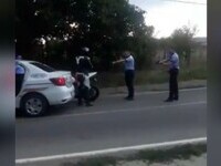 Urmărire ca-n filme, în Vrancea. Polițiștii au prins un motociclist, care nu a oprit la semnalele lor, după 40 de km