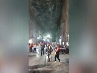 Salina Praid a fost închisă după ce tunelul de acces a fost inundat. Aproape o mie de turiști au rămas blocați