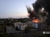 Momentul în care o școală din Ucraina a fost distrusă de ruși: “Dușmanul distruge tot, ucide copii și locuitori pașnici”