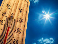 Valul de căldură va persista în următoarele zile, în București vor fi 40 de grade. Nordul țării, afectat de vijelii