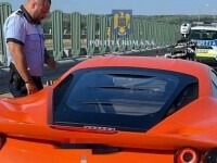 Șoferul unui Ferrari a fost prins cu 230 km/oră, în Timiș, și a rămas fără permis timp de 4 luni