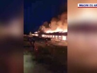 Incendiu puternic în Arad, pornit de la un foc de miriște. Pompierii au împiedicat flăcările să ajungă la case
