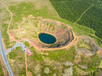 crater, permafost