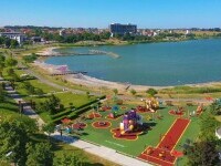 (P) Techirghiol, dincolo de balnear: Noul loc de joacă atrage familiile cu copii