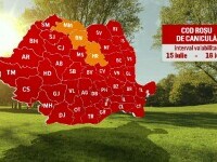 Aproape toată țara este sub cod roșu de caniculă. Când începe să se restrângă valul de căldură extremă. HARTĂ