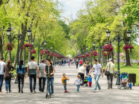 Oameni in parc