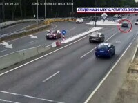 Accident mortal surprins de o cameră de supraveghere. Greșeala făcută de un șofer în giratoriu