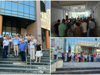 Protest la Ministerul Finanțelor după tăierea unui spor. 9.825 de lei, venitul mediu net al angajaților