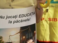 Profesorii au protestat în fața Parlamentului față de măsurile fiscale. Avertizează că anul școlar ar putea începe cu greve