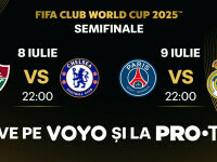 Semifinalele FIFA Club World Cup 2025 se văd în direct, astăzi și mâine, de la ora 22:00, la PRO TV și pe VOYO