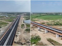 Al doilea cel mai lung pod rutier din România, deschis circulației. Are peste 1,3 km lungime