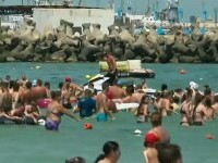 Weekend aglomerat la malul mării. Peste 120.000 de turiști au luat cu asalt litoralul