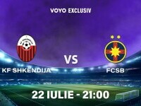 VOYO va difuza exclusiv meciul Shkendija vs. FCSB, din turul al doilea preliminar al UEFA Champions League