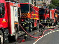 incendiu virtutii, pompieri, isu bucuresti