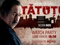Actorii din TĂTUȚU’ își dau întâlnire LIVE, pe VOYO, cu fanii serialului, chiar înainte de debutul noului sezon