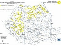 Cod galben de inundații emis de INHGA. Risc de viituri și depășiri ale cotelor pe râurile din mai multe zone ale țării