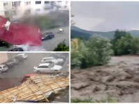 „Nu putem risca prea mult, se umflă apa”. Nordul țării, măturat de vijelii și inundații devastatoare. Imaginile dezastrului