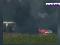 O țeavă de eșapament și un ciob de sticlă au provocat incendii devastatoare în două județe. „Vai de capul meu”