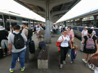 Gara de Nord, călători