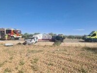 Trei copii români au murit într-un accident cumplit, în Spania. Un șofer a izbit frontal mașina în care se aflau. FOTO&VIDEO