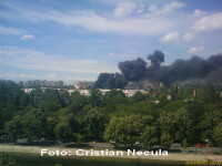 Incendiul din piata Crangasi a fost stins