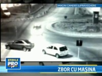 VIDEO. Accident spectaculos intr-o intersectie din Suceava, filmat cu camerele de supraveghere
