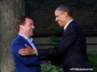 Dmitri Medvedev si Barack Obama la summitul G20 din Londra