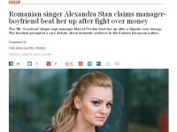 Presa din SUA, despre Alexandra Stan: Incidentul naste o dezbatere aprinsa despre violenta domestica